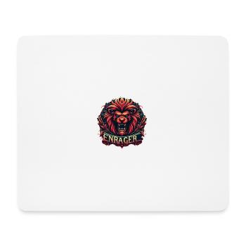 Vivre comme un Lion - Tapis de souris (format paysage) - blanc - Devant