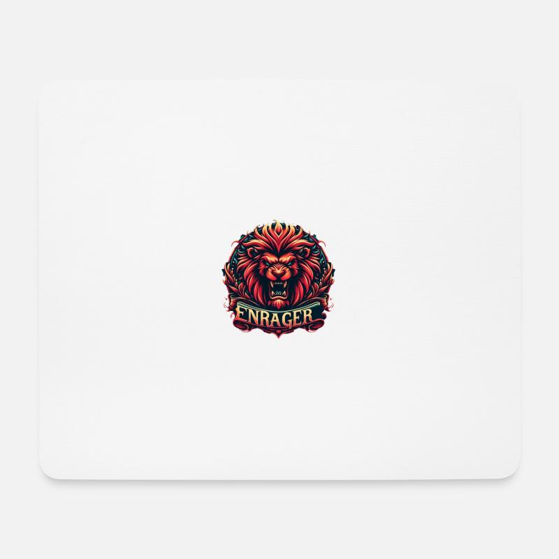 Living Like a Leo - Mouse Pad (horizontal) - white