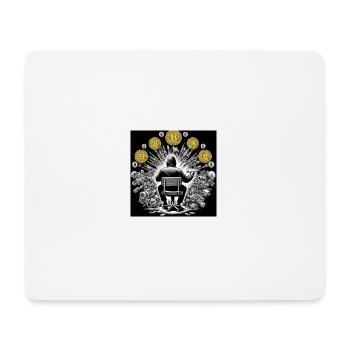 Bitcoin - Mousepad (Querformat) - Weiß - Vorne