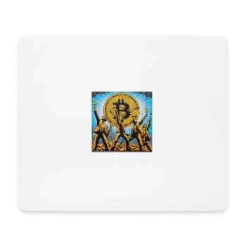 bitcoin - Mousepad (Querformat) - Weiß - Vorne