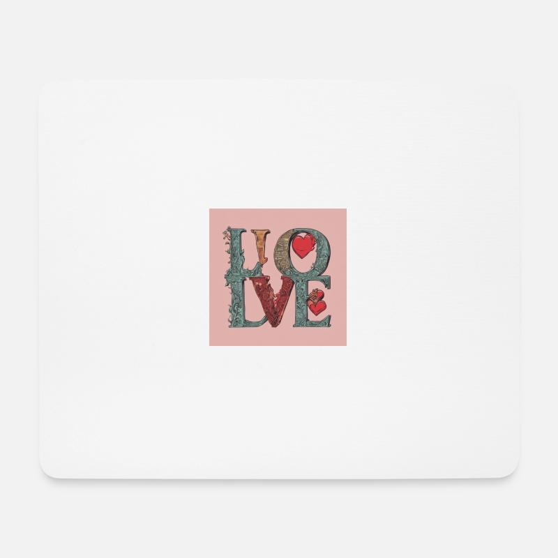 2024 Love Fashion Elegance - Mouse Pad (horizontal) - white