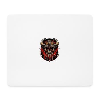 Purpurrote Hörner von Walhalla - Mousepad (Querformat) - Weiß - Vorne