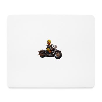 Bick Biker - Tapis de souris (format paysage) - blanc - Devant