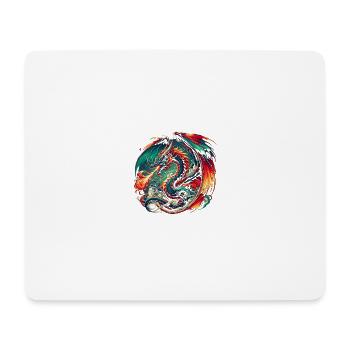 Infernal Dragon Spiral - Mouse Pad (horizontal) - white - Front