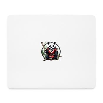 Samurai Panda in his garden - Mouse Pad (horizontal) - white - Front