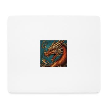 Dragon - Tapis de souris (format paysage) - blanc - Devant