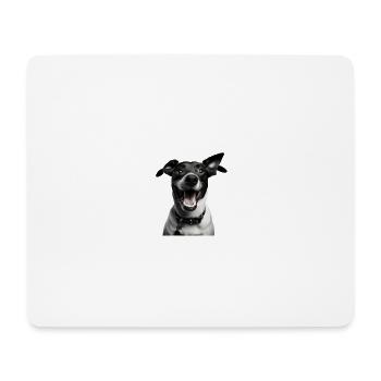 Verspieltes Welpenporträt - Mousepad (Querformat) - Weiß - Vorne