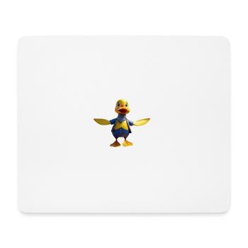 Dapper Duck in Scarf - Mouse Pad (horizontal) - white - Front