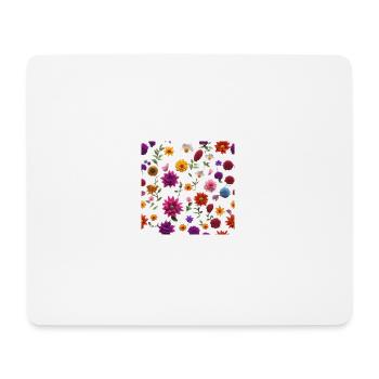 Flowers 2 - Mouse Pad (horizontal) - white - Front
