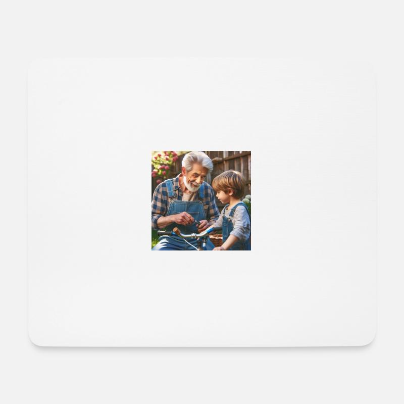 Opa ist der beste - Mousepad (Querformat) - Weiß