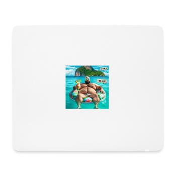 Tropische Insel - mentally I am here - Mousepad (Querformat) - Weiß - Vorne