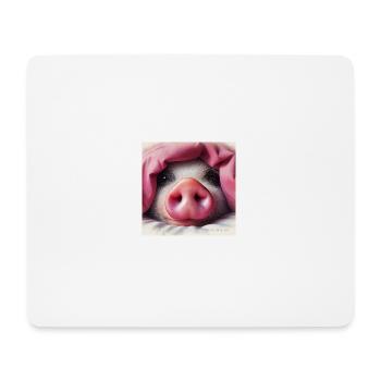 J’avais du cochon .... J’adore les cochons - Tapis de souris (format paysage) - blanc - Devant