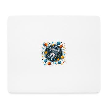 Astronaut in space - Mouse Pad (horizontal) - white - Front