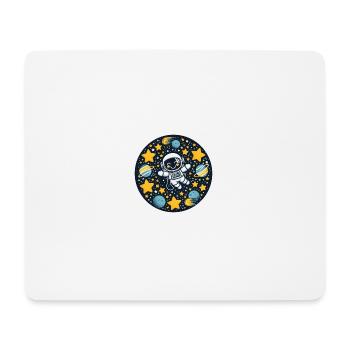 Astronaut kid in space - Mousepad (Querformat) - Weiß - Vorne
