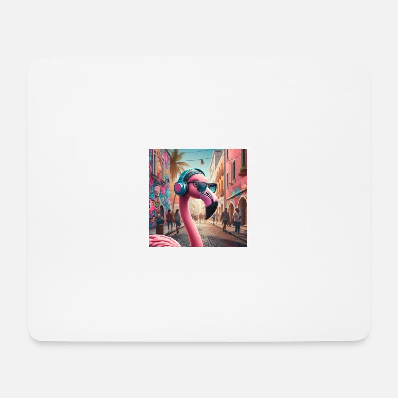 Flaming Musik - Mousepad (Querformat) - Weiß