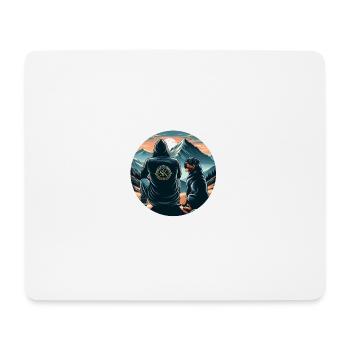 Doggy Mountain Day - Mouse Pad (horizontal) - white - Front