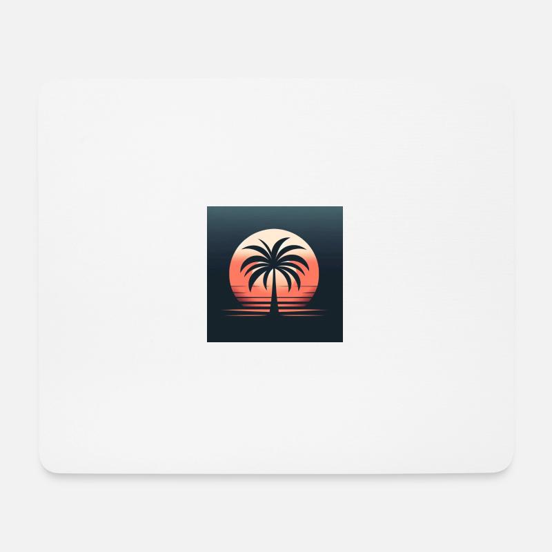 Palm tree - Mouse Pad (horizontal) - white