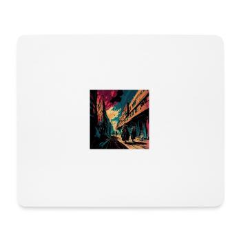 Vorstadtleben - Mousepad (Querformat) - Weiß - Vorne