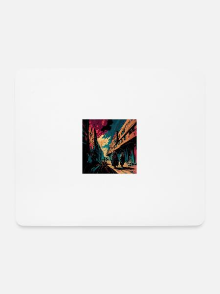 Vorstadtleben - Mousepad (Querformat) - Weiß