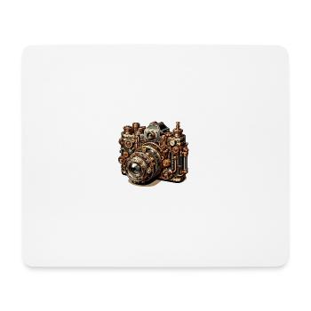 Steampunk Kamera 2 - Mousepad (Querformat) - Weiß - Vorne