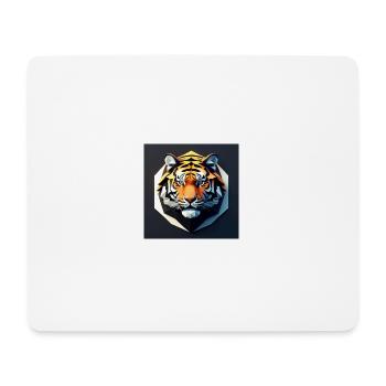 Tiger - Mousepad (Querformat) - Weiß - Vorne