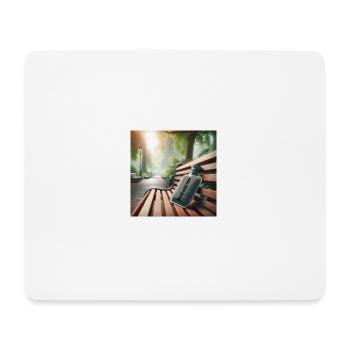 Bankwärmer - Fußball - Mousepad (Querformat) - Weiß - Vorne