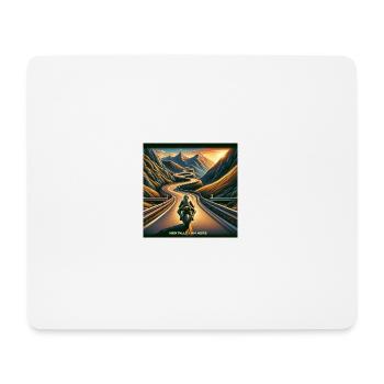Motorradfahrer - Mentally I am here - Mousepad (Querformat) - Weiß - Vorne