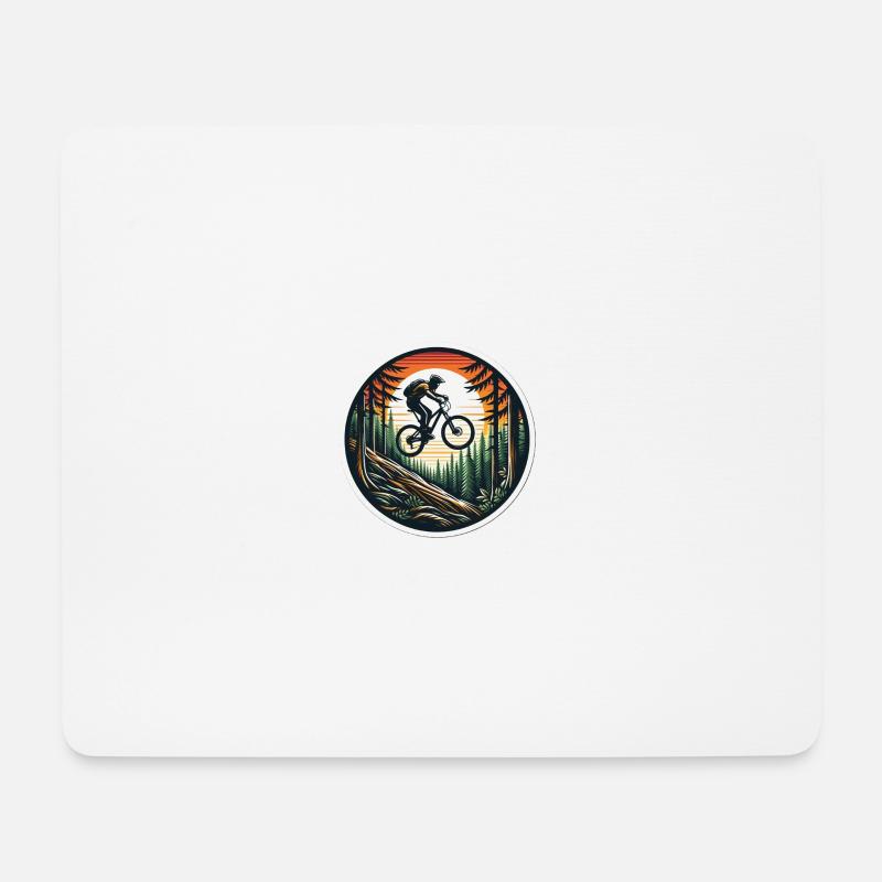 mtb1 - Mousepad (Querformat) - Weiß