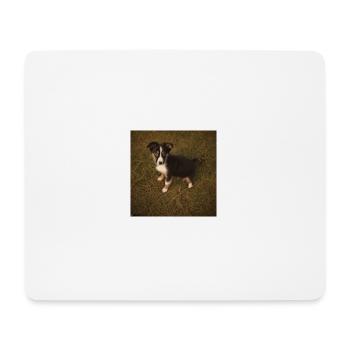 image birds eye view puppy 1709911905 - Mousepad (Querformat) - Weiß - Vorne