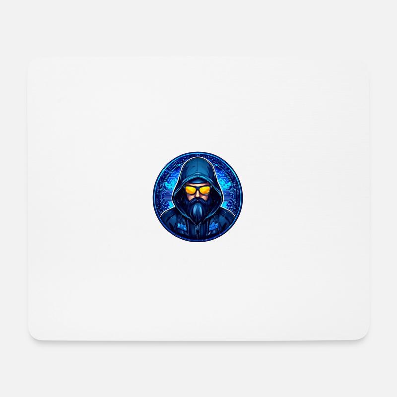 Swedish Hacker Emblem 2 - Mouse Pad (horizontal) - white