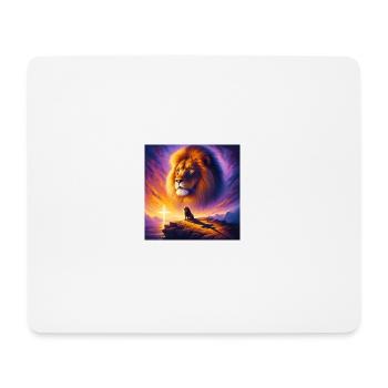 Puissant Lion de Juda 2 - Tapis de souris (format paysage) - blanc - Devant