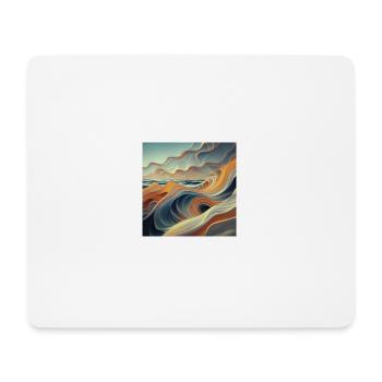 Futuristisches Meer - Mousepad (Querformat) - Weiß - Vorne