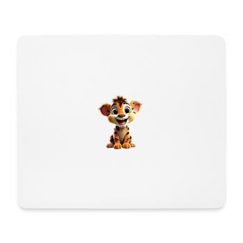 Merry Lion Cub - Mouse Pad (horizontal) - white - Front