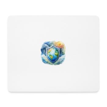 Protection du climat - Tapis de souris (format paysage) - blanc - Devant