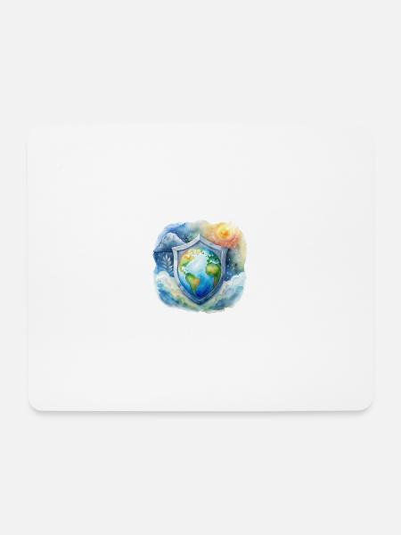 Klimaschutz - Mousepad (Querformat) - Weiß