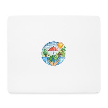 Protection du climat - Tapis de souris (format paysage) - blanc - Devant