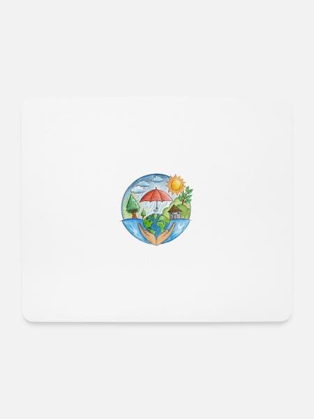 Climate protection - Mouse Pad (horizontal) - white