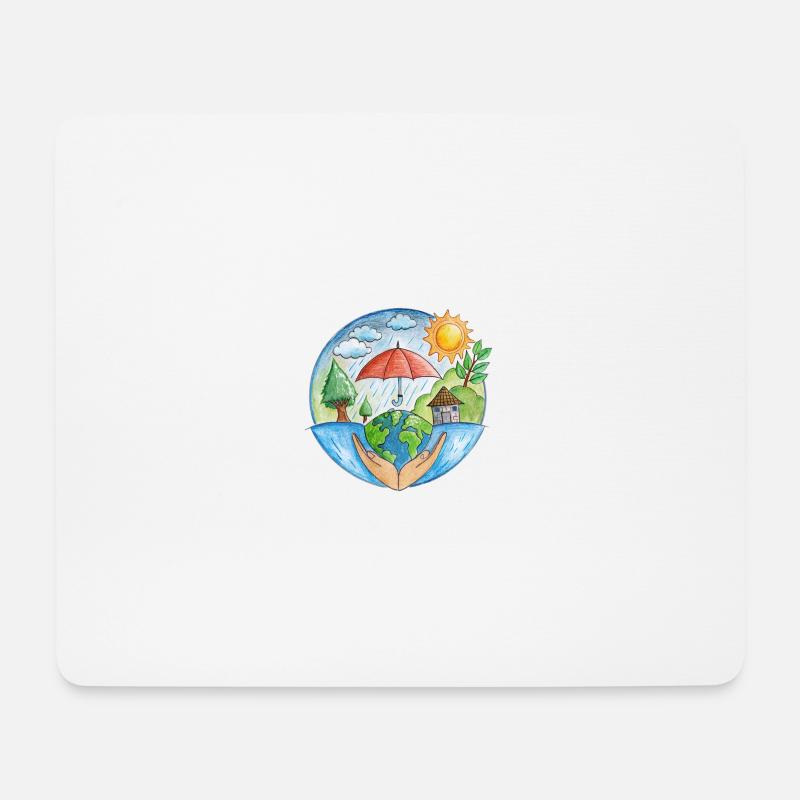 Climate protection - Mouse Pad (horizontal) - white