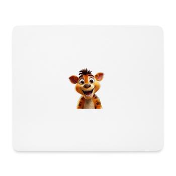 Cheerful Companion with Bright Eyes - Mouse Pad (horizontal) - white - Front