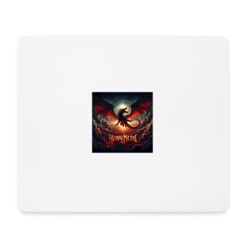 Dragon de métal lourd - Tapis de souris (format paysage) - blanc - Devant