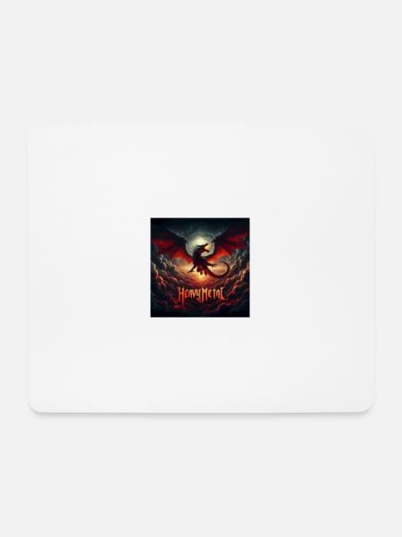 Heavy Metal Dragon - Mouse Pad (horizontal) - white