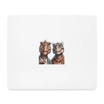 Senior Dino - Mouse Pad (horizontal) - white - Front