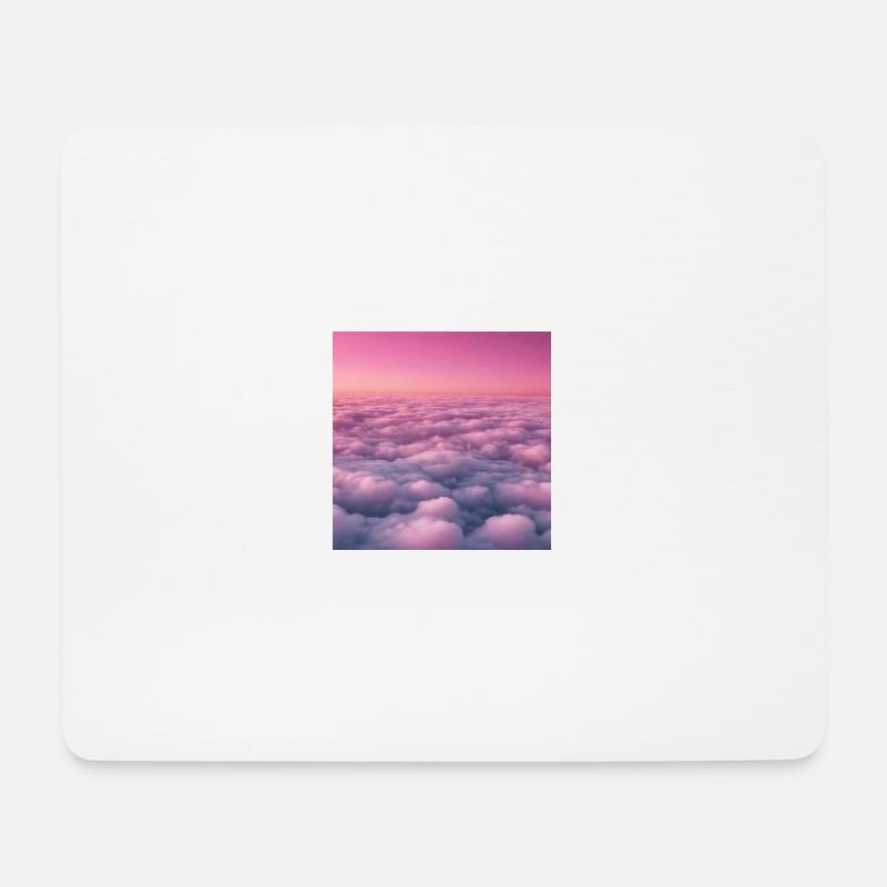 Bunte Wolken - Mousepad (Querformat) - Weiß