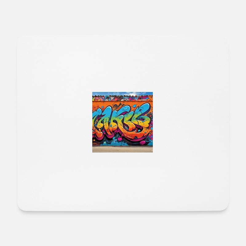 Graffiti - Mousepad (Querformat) - Weiß