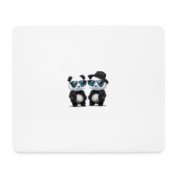 Pandas - Mouse Pad (horizontal) - white - Front
