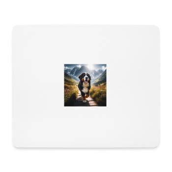 Bernese mountain dog - Mouse Pad (horizontal) - white - Front