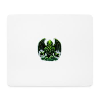 Lovecraftian Cthulhu toxic green tentacles - Mouse Pad (horizontal) - white - Front