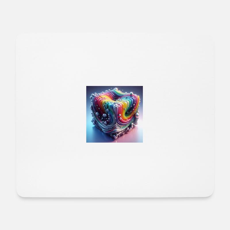 Kubodimensional - Mousepad (Querformat) - Weiß