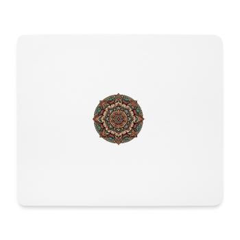 Mandala traditional motifs Japanese/ African - Mouse Pad (horizontal) - white - Front