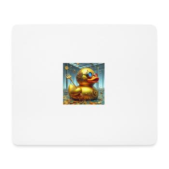 Canard de bain Or Surréaliste Steampunk Abstrait - Tapis de souris (format paysage) - blanc - Devant